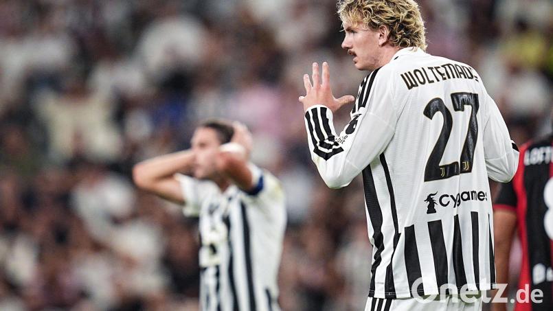 Erstes Tor für Juventus Turin: Nick Woltemade traf in der Europa League gegen NEC Nijmegen per Elfmeter. (Archivbild) Bild: Marco Alpozzi/LaPresse via ZUMA Press/dpa