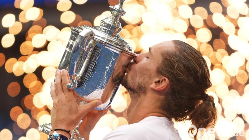 Alexander Zverev eröffnet das Davis-Cup-Duell mit Kroatien. (Archivbild) Bild: Frank Franklin II/AP/dpa
