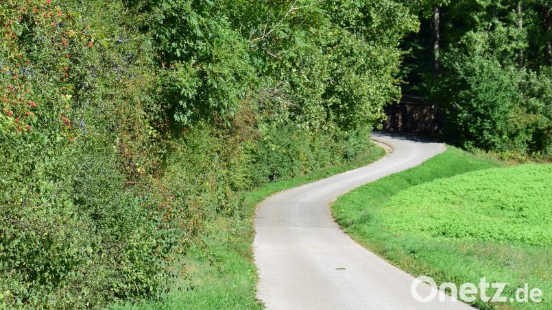 Der Haushalt für 2026 beinhaltet Investitionskosten für den Ausbau des engen und kurvenreichen Wegs, welcher von der Flurstraße im Baugebiet Am Mottenbaum in Illschwang zur Bergstraße in Richtung Ödputzberg führt. Bild: Norbert Weis