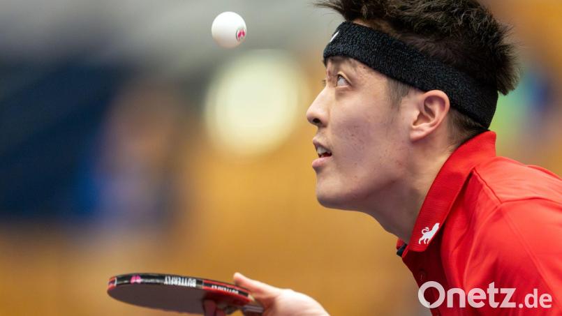 Turniersieg für Dang Qiu: Der deutsche Tischtennis-Nationalspieler gewann den WTT-Wettbewerb in Astana. Bild: Soeren Stache/dpa