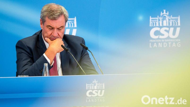 Markus Söder fordert Konsequenzen aus den CDU-Wahlpleiten. Bild: Daniel Vogl/dpa