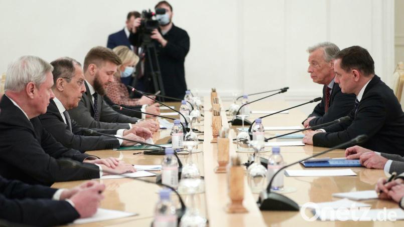 Die AfD pflegt seit langem Kontakte zu Russland. (Archiv) Bild: -/Russian Foreign Ministry Press Service/AP/dpa
