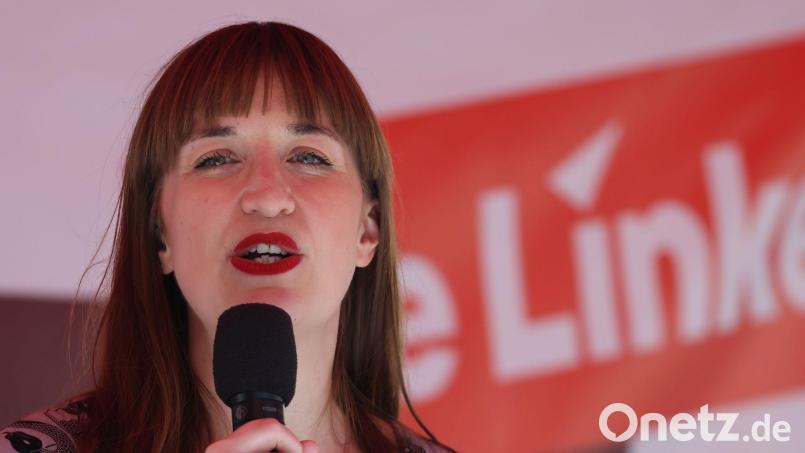 Die Linken-Politikerin Heidi Reichinnek empört sich über CSU-Chef Markus Söder. (Archivbild) Bild: Jan Woitas/dpa