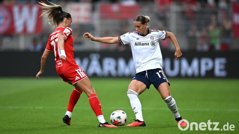 Bundesliga (Nationalspielerin Klara Bühl/r.) mit Nike-Kredit? (Archivbild) Bild: Elisa Schu/dpa
