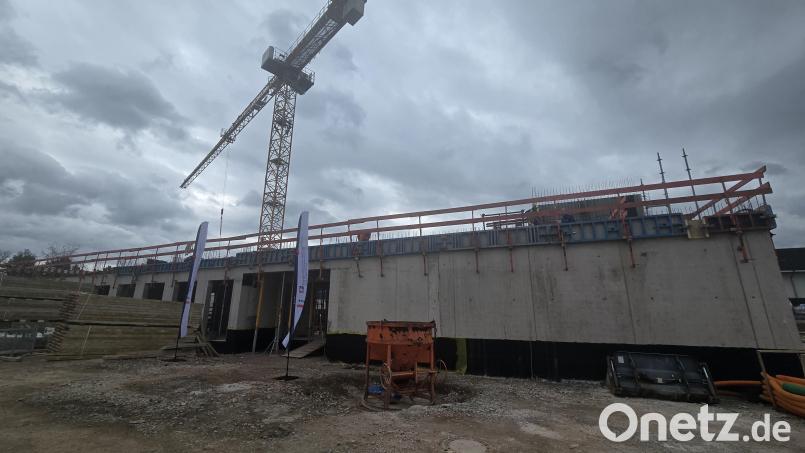 Die Bauarbeiten in Wernberg-Köblitz gehen zügig voran. Im Mai 2028 soll der Neubau der Integrierten Leitstelle abgeschlossen werden. Bild: Marc Feil