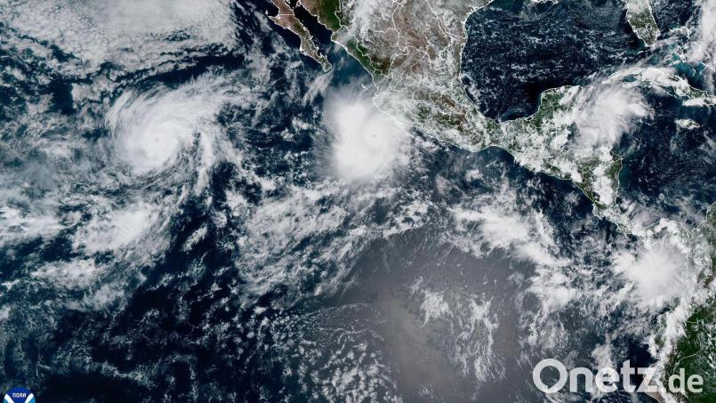 Im Ostpazifik ist die diesjährige Hurrikansaison sehr aktiv. Im Atlantik ist sie dagegen ruhig. Bild: Uncredited/NOAA/AP/dpa