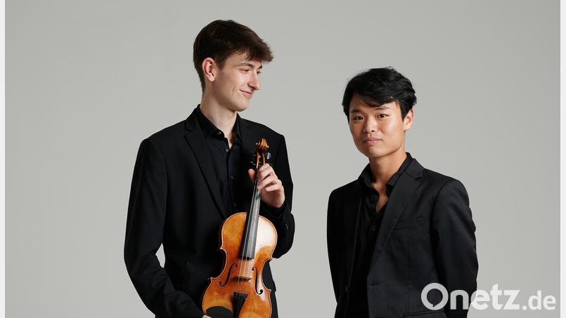 Johannes Rosenberg und Seunghun Shin geben eine Kammermusik-Matinee im Alten Rathaus Weiden. Bild: Johannes Rosenberg
