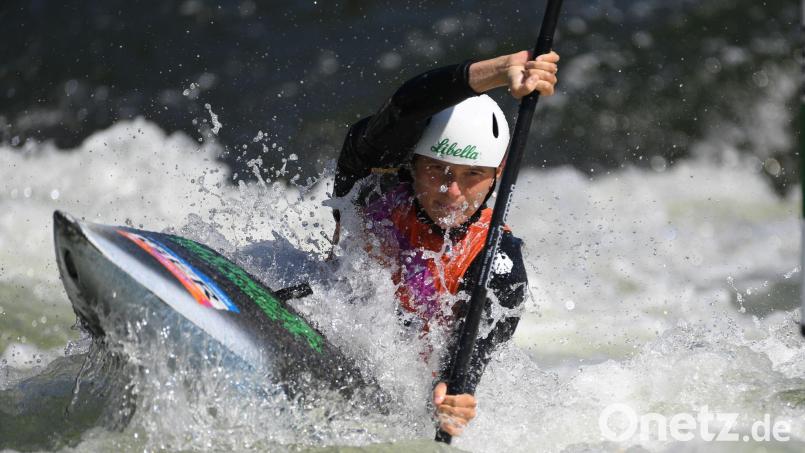 Emily Apel holte bei der Kanuslalom-EM Bronze im Kajak. (Archivbild) Bild: Danish Ravi/ZUMA Press Wire/dpa