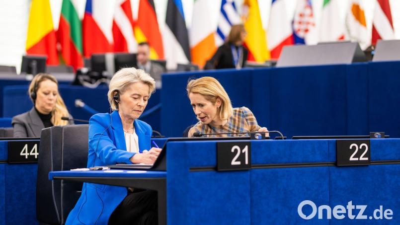 EU-Chefdiplomatin Kaja Kallas sieht bislang keine breite Unterstützung für den Vorstoß von Ursula von der Leyen. (Archivbild) Bild: Philipp von Ditfurth/dpa