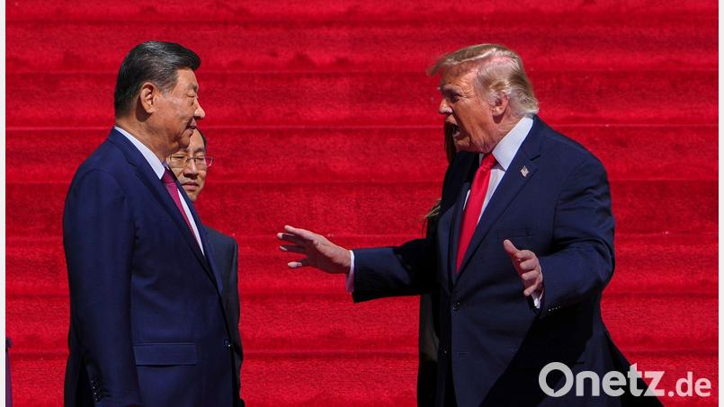 Trump hatte Xi vergangene Woche in Washington empfangen. (Archivbild) Bild: Julia Demaree Nikhinson/AP/dpa