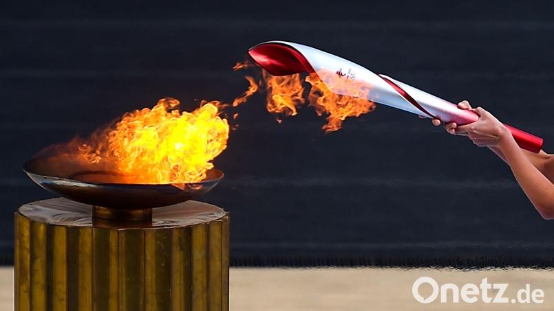 Der Fackellauf für die Olympischen Spiele 2028 in Los Angeles soll in Atlanta beginnen und von dort aus alle 50 Bundesstaaten passieren. (Archivbild) Bild: Angelos Tzortzinis/dpa