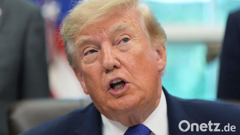 US-Präsident Trump hat Sanktionserleichterungen für den Iran dementiert. Bild: Alex Brandon/AP/dpa