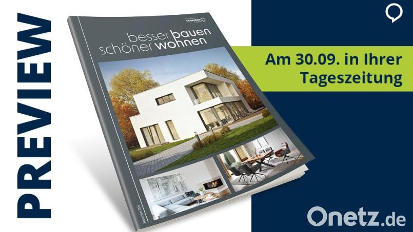 Ideen fürs Zuhause: „besser bauen, schöner wohnen“ verbindet praktische Tipps mit Inspiration rund ums Bauen, Sanieren und Einrichten. Grafik: Agentur PR & Content Oberpfalz Medien