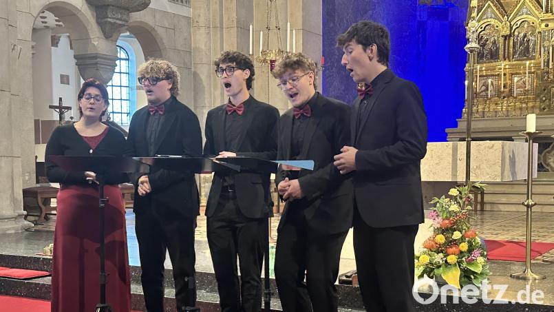 Das Vokalemsemble Penta Vocalis in der Josefskirche. Bild: Claudia Glaubitz