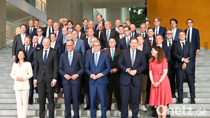 Die Initiative „Made for Germany“, hier beim ersten Treffen im Juli 2025 im Kanzleramt, will Hunderte Milliarden in Deutschland investieren. (Archivbild) Bild: Katharina Kausche/dpa