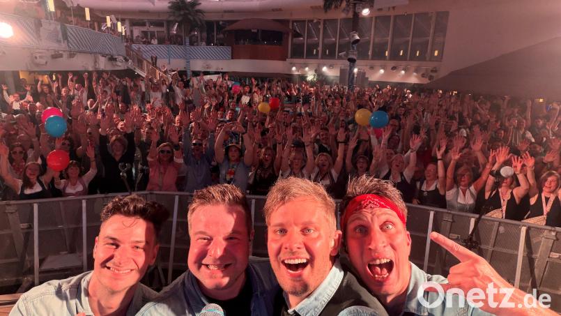 Die Oberpfälzer Band Rotzlöffl hat kürzlich auf der Aida Nova gespielt. Bild: Christoph Plank