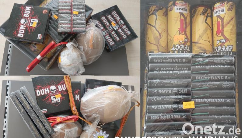 Bei einer Kontrolle in Waldsassen hat die Bundespolizei mehr als zehn Kilogramm Pyrotechnik in einem Auto entdeckt. Symbolbild: Petra Hartl