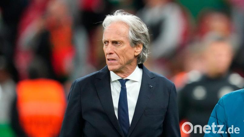 Portugals Nationaltrainer Jorge Jesus hat sein Vorgehen im Eklat um Superstar Cristiano Ronaldo verteidigt. Bild: Liselotte Sabroe/Ritzau Scanpix Foto/AP/dpa