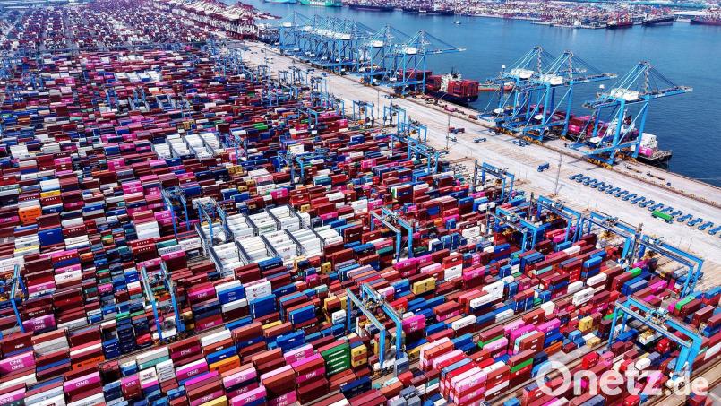 Die EU hat ein enormes Handelsdefizit gegenüber China. (Archivbild) Bild: Uncredited/CHINATOPIX via AP/dpa