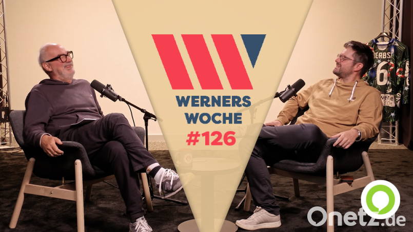 Frank Werner (links) im Gespräch mit Sportreporter Fabian Leeb.