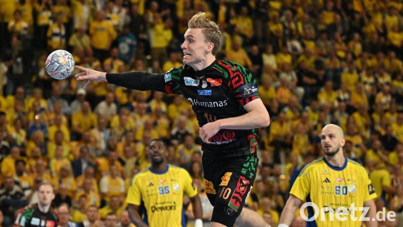 Gisli Kristjansson siegte mit Magdeburg in Polen. Bild: Piotr Polak/PAP/dpa