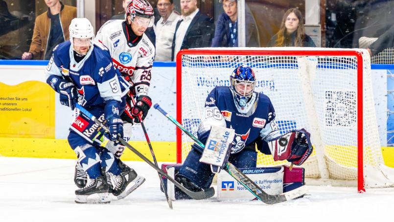 Goalie Patrik Mühlberger von den Blue Devils Weiden ist künftig auch für die Nürnberg Ice Tigers spielberechtigt. Bild: Elke Englmaier