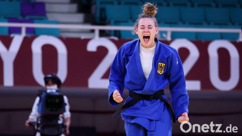 Giovanna Scoccimarro hat bei der Judo-WM in Aserbaidschan Bronze gewonnen. (Archivbild) Bild: Jan Woitas/dpa