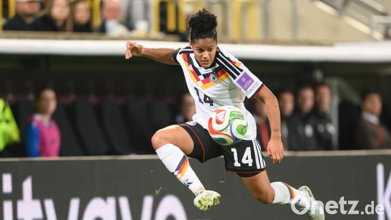 Shekiera Martinez darf nun doch noch zum Nationalteam. (Archivbild) Bild: Robert Michael/dpa