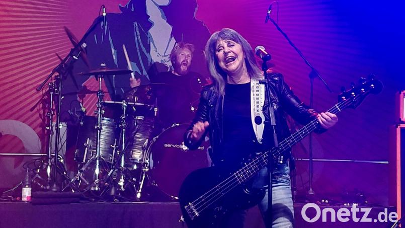 Suzi Quatro trat am Samstagabend live in der Glasschleif in Marktredwitz auf. Bild: Konrad Rosner