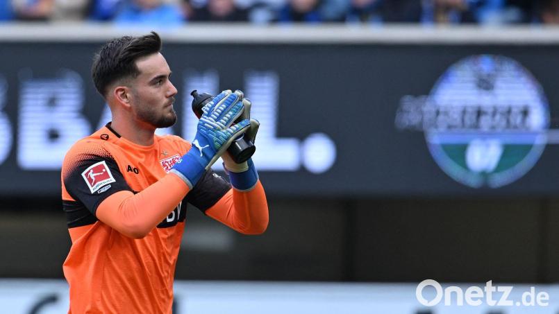 Dennis Seimen stand erstmals in der Fußball-Bundesliga im Tor. Bild: Swen Pförtner/dpa