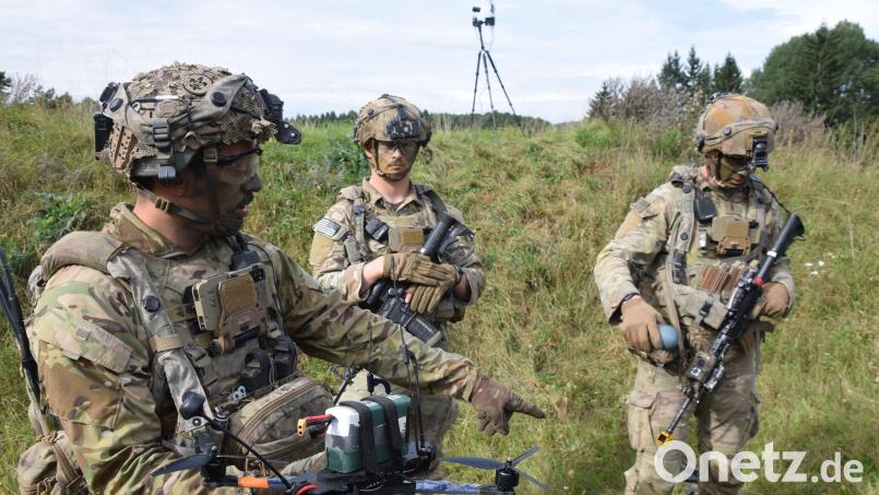 Die Ausbildung im Umgang mit Drohnen und deren Abwehr gewinnt beim US-Militär in Hohenfels zunehmend an Bedeutung und rückt immer stärker in den Fokus der Soldatenausbildung. Bild: Paul Böhm
