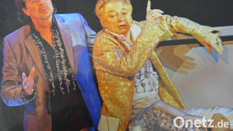 Theaterspielen ist für Manfred Grüssner (rechts) eine große Leidenschaft, hier in einer Szene mit Florian Winklmüller. Repro: Josef Rosner