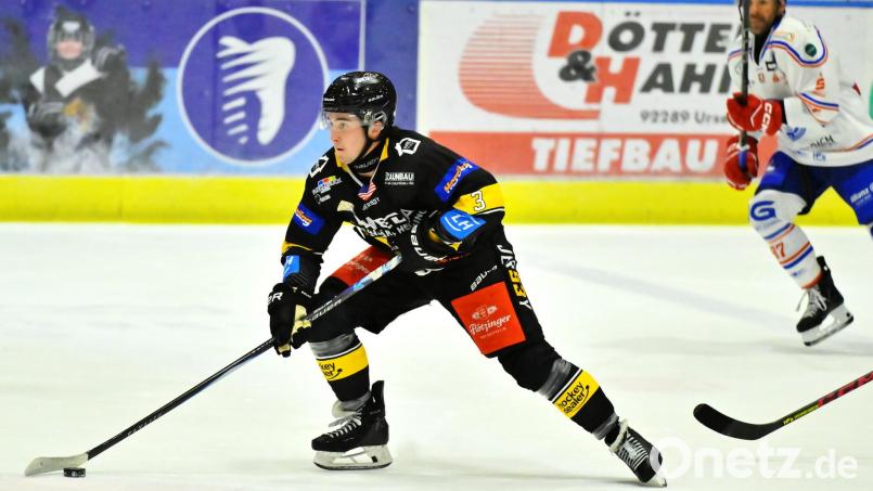 Der US-Amerikaner Cooper Fensterstock ist einer von drei Spielern ohne deutschen Pass beim Eishockey-Bayernligisten ERSC Amberg. Archivbild: Hubert Ziegler