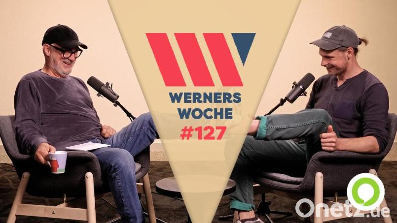 Podcast "Werners Woche" Folge 127 mit Frank Werner (links) und Goldi. Bild: Marina Gube