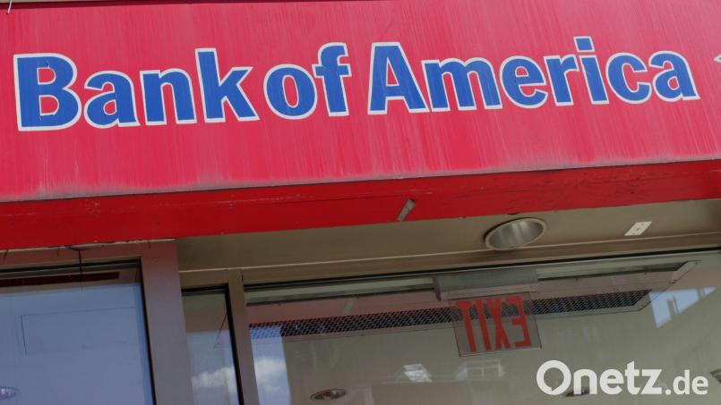 Die Quartalszahlen der Bank of America leiden unter der Milliarden-Strafe. (Archivbild) Bild: John Marshall Mantel/ZUMA Wire/dpa