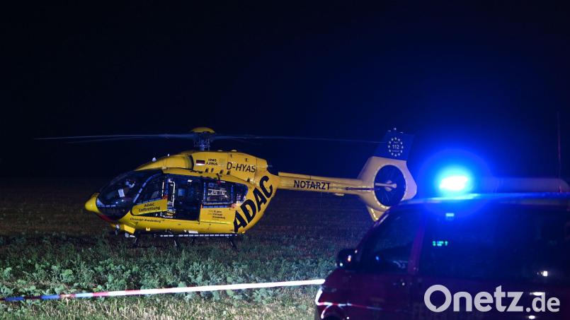 Auch Rettungshubschrauber waren im Einsatz. (Symbolbild) Bild: Heiko Rebsch/dpa