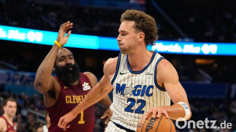 Franz Wagner verletzte sich gegen die Miami Heat. (Archivbild) Bild: John Raoux/AP/dpa