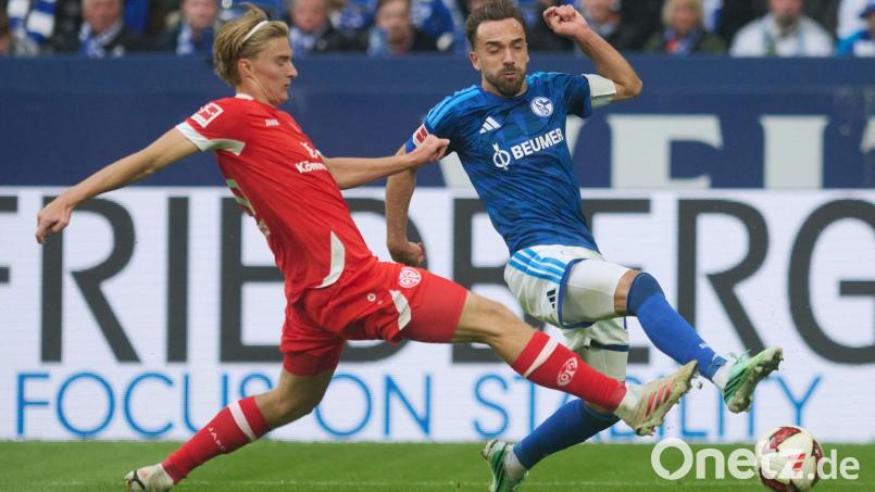 Schalke-Kapitän Kenan Karaman fand nach dem 0:1 gegen Mainz deutliche Worte. Bild: Bernd Thissen/dpa
