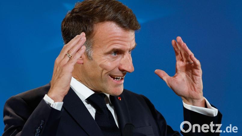 Macron wirft ausländischen Politikern vor, mit den Ausschreitungen in Frankreich Wahlkampf zu betreiben (Archivbild). Bild: Geert Vanden Wijngaert/AP/dpa