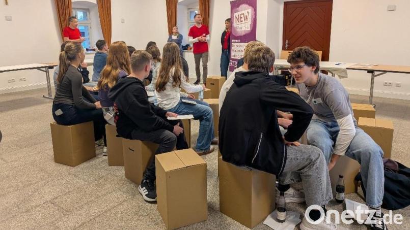 18 Jugendliche aus Trabitz nahmen am NEW-Real-Talk teil und äußerten ihre Wünsche zur weiteren Gestaltung der Gemeinde. Bild: ILE Region VierStädtedreieck