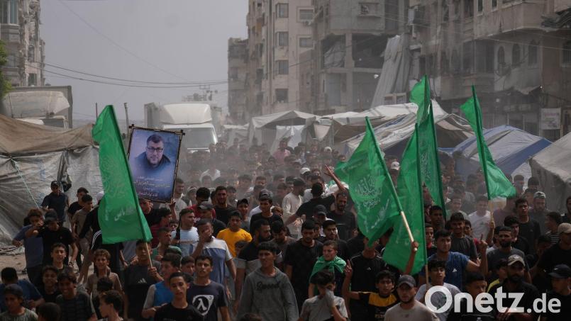 Begräbnis von Hamas-Kämpfern im September 2026 im Gazastreifen. (Archivbild) Bild: Jehad Alshrafi/AP/dpa