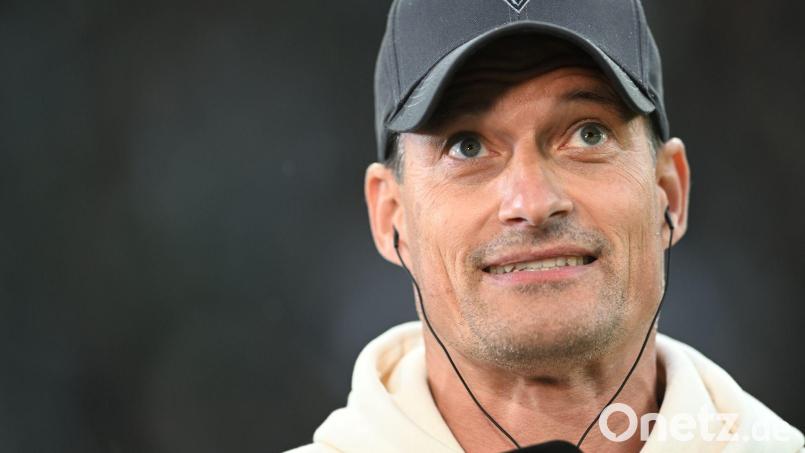 Alexander Blessin liegt mit Gladbach aktuell auf Platz 18. (Archivbild) Bild: Fabian Strauch/dpa