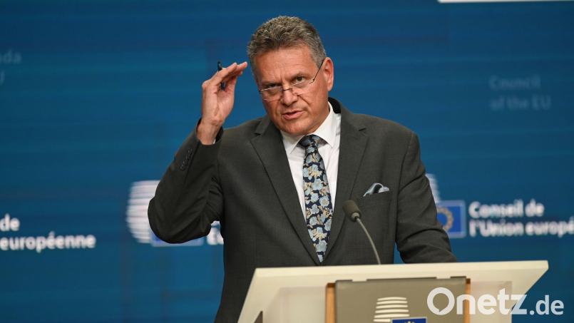 Wenn sich die Entwicklung fortsetzt, könnten wir den bisherigen Rekord übertreffen, sagt EU-Handelskommissar Maroc Sefcovic. (Archivbild) Bild: Ansgaar Haase/dpa