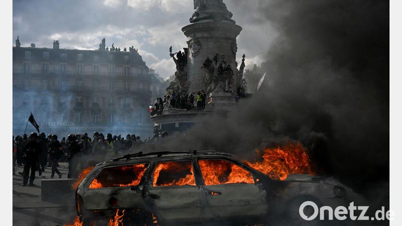 In Paris kam es vergangene Woche wie in anderen Städten zu schweren Ausschreitungen. (Archivbild) Bild: Julien Mattia/Le Pictorium via ZUMA Press/dpa