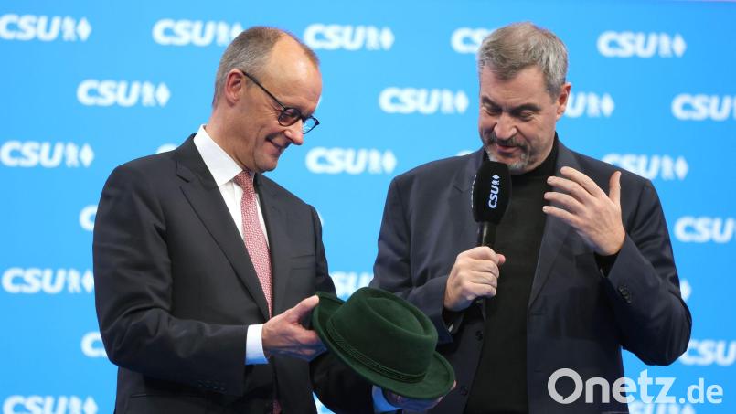 Beim CSU-Parteitag vor einem Jahr war die Stimmung in der Union noch deutlich besser - inzwischen hadern auch in der CSU viele mit der Regierungsarbeit von Kanzler Friedrich Merz (CDU). (Archivbild) Bild: Karl-Josef Hildenbrand/dpa