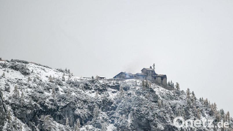 Das Kehlsteinhaus wurde durch den Brand schwer zerstört. Bild: Jason Tschepljakow/dpa