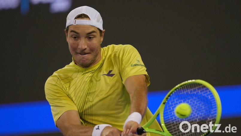 Jan-Lennard Struff spielte in Brüssel stark auf. (Archivbild) Bild: Ng Han Guan/AP/dpa