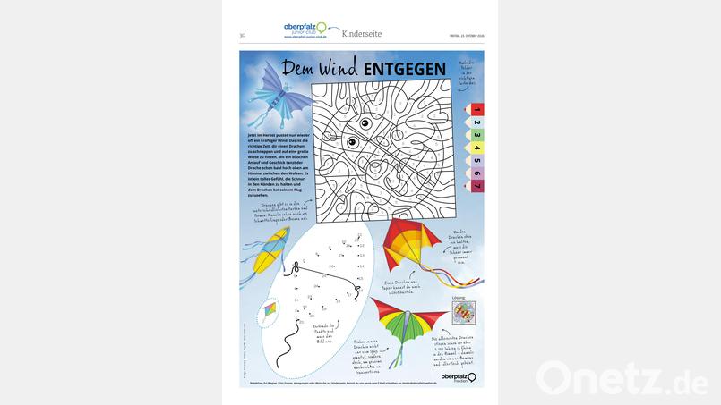 Mal- und Rätselspaß. Bild: Oberpfalz Medien