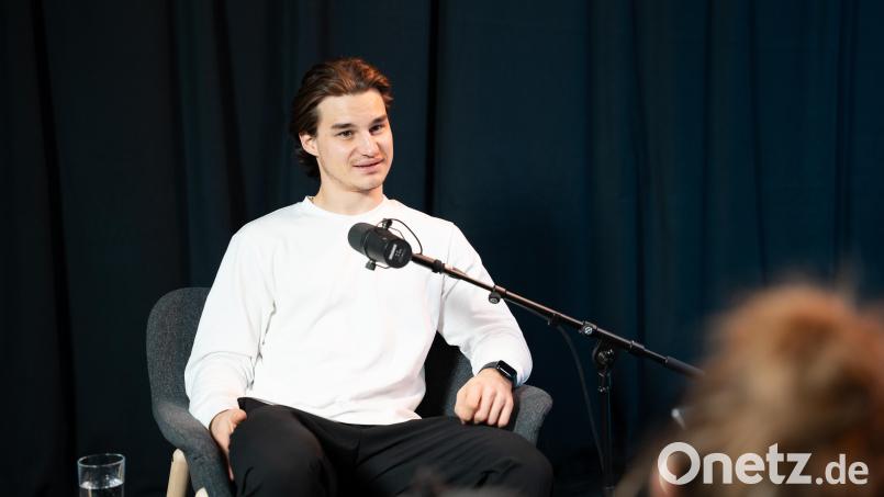 Lukas Ribarik war zu Gast im Podcast „Powerplay“. Bild: Franka Eichl