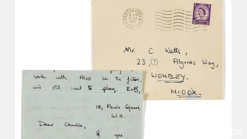Dieser Brief soll bei Sotheby's unter den Hammer kommen. (Handout) Bild: ---/Sotheby's/dpa